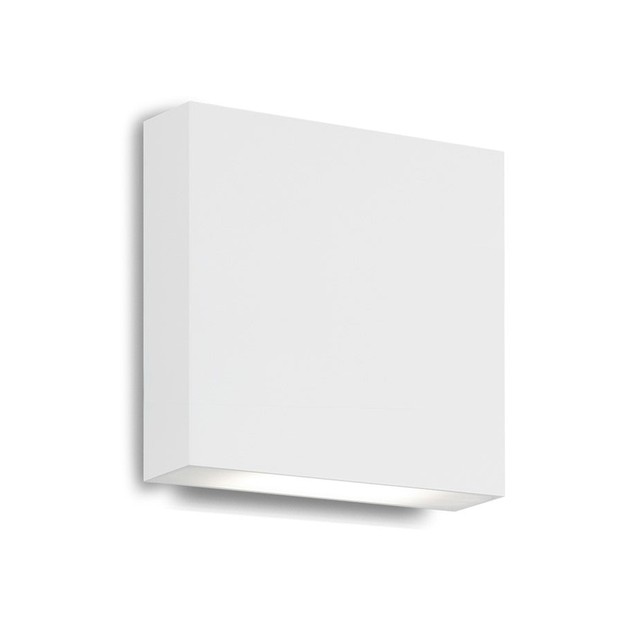 Kuzco Mica 6" LED All-terior Wall Light, White/Frosted Glass