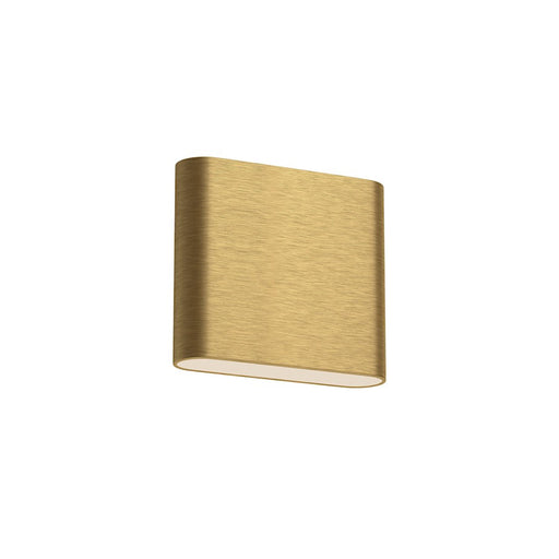 Kuzco Slate 6" 8W LED Wall Sconce, Brushed Gold/Frosted - AT68006-BG