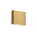 Kuzco Slate 6" 8W LED Wall Sconce, Brushed Gold/Frosted - AT68006-BG