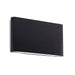 Kuzco Slate 10" LED All Terior Wall Sconce, Black/Frosted - AT68010-BK