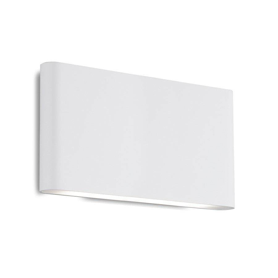 Kuzco Slate 10" LED 13W All Terior W13W All Sconce, White/Frosted - AT68010-WH