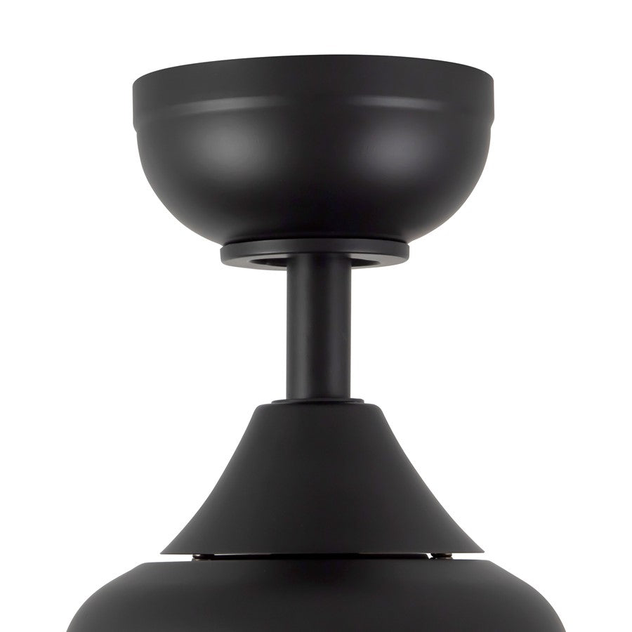 Haus Appeal Calloway 52in Ceiling Fan with LED Light | Modern Matte Black Steel | Bedroom & Living Room | 52 x 52 x 15 in | Model CF0716452MB-LKW
