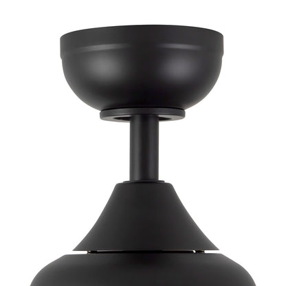 Haus Appeal Calloway 52in Ceiling Fan with LED Light | Modern Matte Black Steel | Bedroom & Living Room | 52 x 52 x 15 in | Model CF0716452MB-LKW