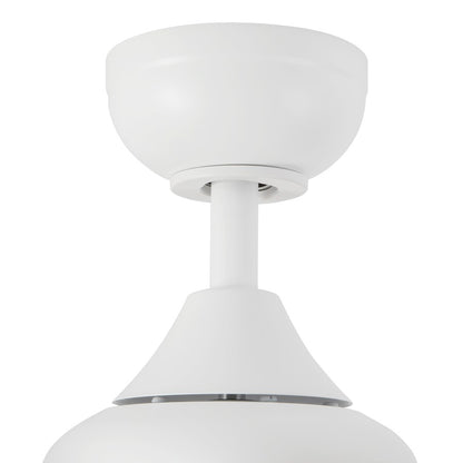 Haus Appeal Calloway 52in Ceiling Fan with LED Light | Modern White Steel 6-Speed | Model CF0716452WH-LKW