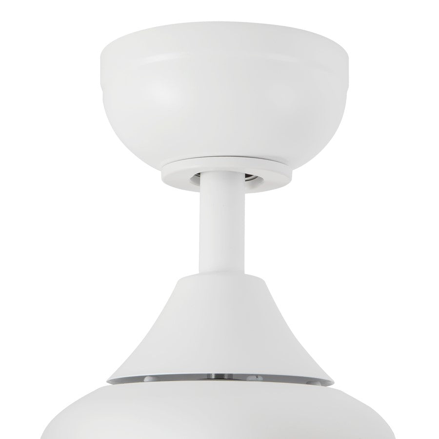 Haus Appeal Calloway 52in Ceiling Fan with LED Light | Modern White Steel 6-Speed | Model CF0716452WH-LKW