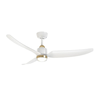 Kuzco Hugo 52" Ceiling Fan/Light Kit, Brushed Gold/White - CF72952-BG-WH-5CCT