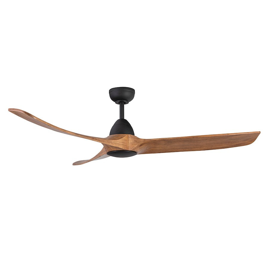 Kuzco Baylor 60" LED Ceiling Fan, Matte Black/Natural Wood - CF77860-MB-NW