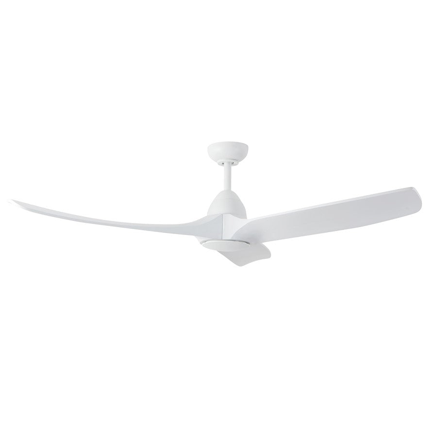 Haus Appeal Langley 60in Ceiling Fan | White Steel and Natural Oak Wood Blades | Living Room & Family Room | 60 x 60 x 15 in | Model CF77860-WH