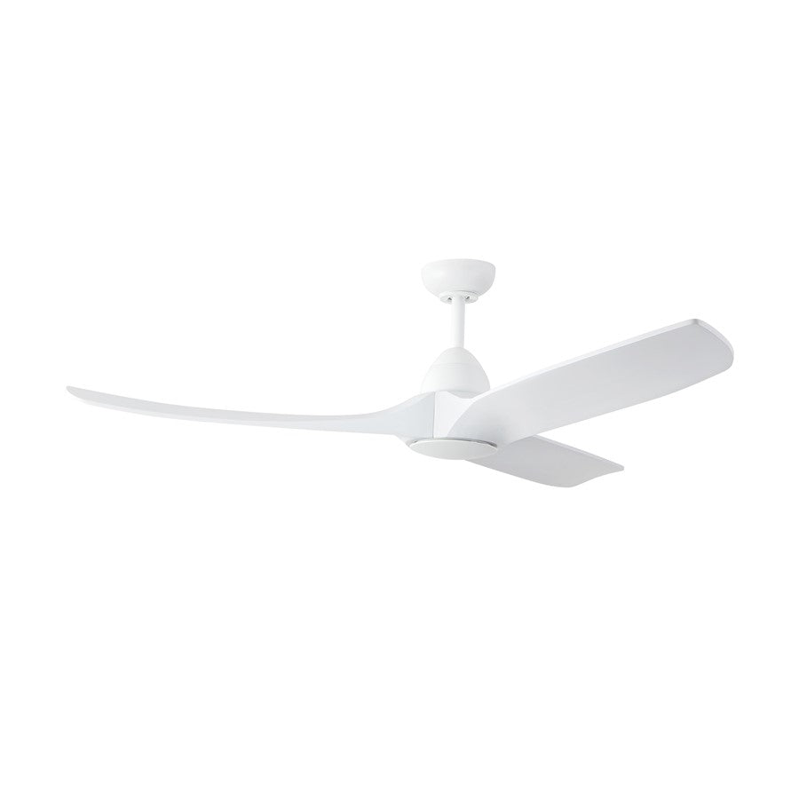 Haus Appeal Langley 60in Ceiling Fan | White Steel and Natural Oak Wood Blades | Living Room & Family Room | 60 x 60 x 15 in | Model CF77860-WH