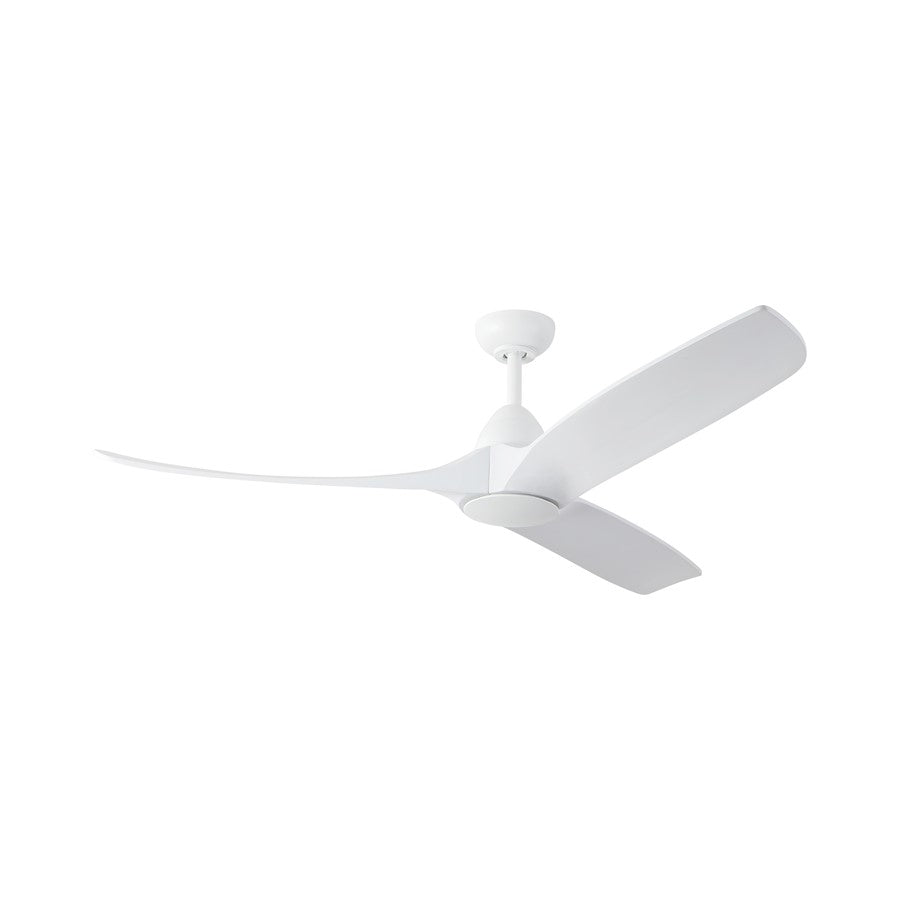Haus Appeal Langley 60in Ceiling Fan | White Steel and Natural Oak Wood Blades | Living Room & Family Room | 60 x 60 x 15 in | Model CF77860-WH