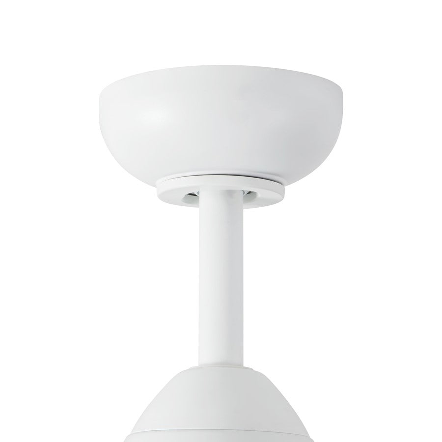 Haus Appeal Langley 60in Ceiling Fan | White Steel and Natural Oak Wood Blades | Living Room & Family Room | 60 x 60 x 15 in | Model CF77860-WH