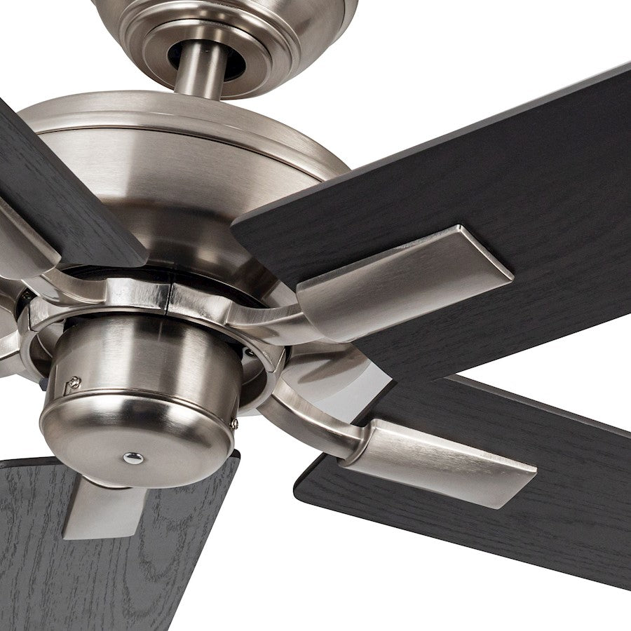 Haus Appeal Hollis 52in Ceiling Fan | Modern Brushed Nickel Steel | Living Room & Bedroom | 52 x 52 x 8.125 in | Model CF78752-BN-NLW