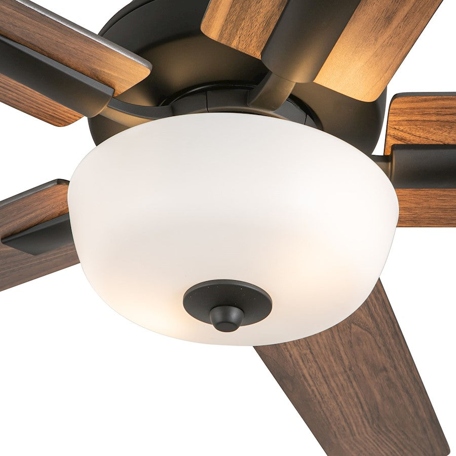 Haus Appeal Hollis 52in Ceiling Fan | Modern Matte Black Steel | No Light Kit | Model CF78752-MB-LKW