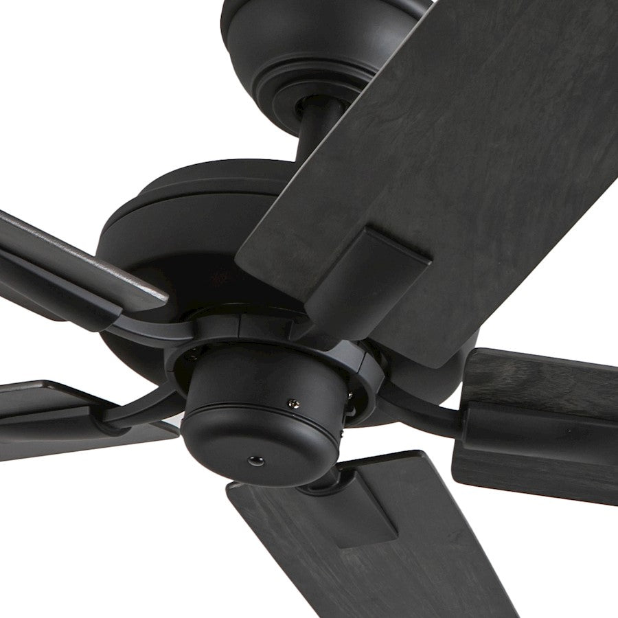 Haus Appeal Hollis 52in Ceiling Fan | Matte Black Steel | Bedroom & Living Room | No Light, 5 Blades, 3 Speeds | Model CF78752-MB-NLW