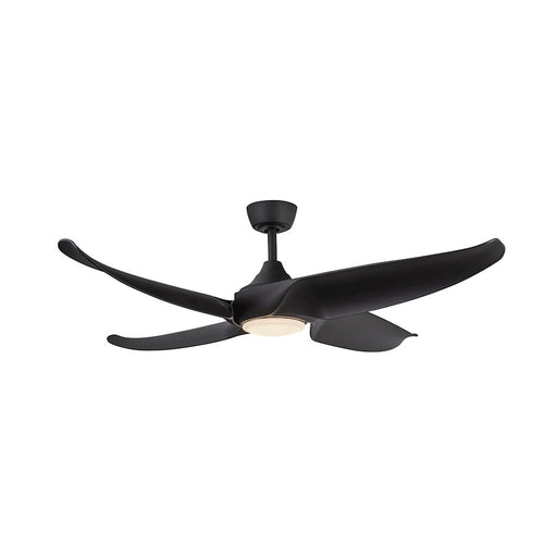Kuzco Coronado 56" LED Ceiling Fan, Black/Frosted Polymeric Lens - CF90955-MB