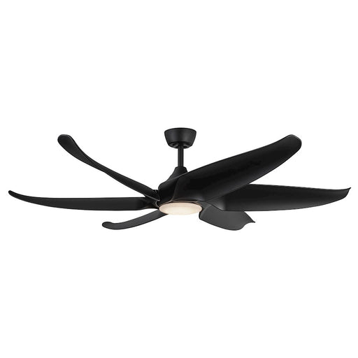 Kuzco Coronado 60" LED Ceiling Fan, Black/Frosted Polymeric Lens - CF90960-MB