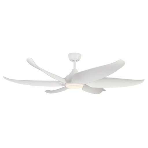 Kuzco Coronado 60" LED Ceiling Fan, White/Frosted Polymeric Lens - CF90960-WH