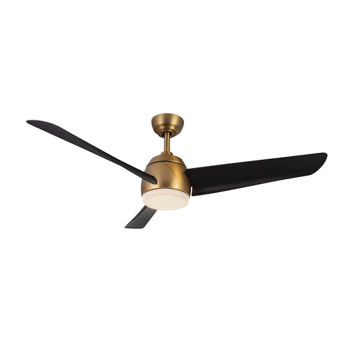 Kuzco Thalia 54" LED Ceiling Fan, Gold/Black/Frost Polymeric - CF91954-BG-MB
