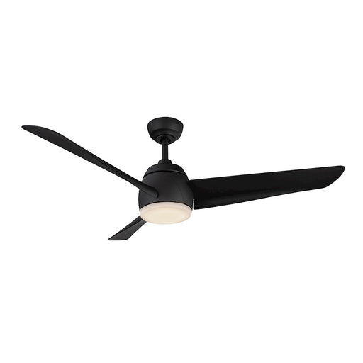 Kuzco Thalia 54" LED Ceiling Fan, Black/Frosted Polymeric Lens - CF91954-MB