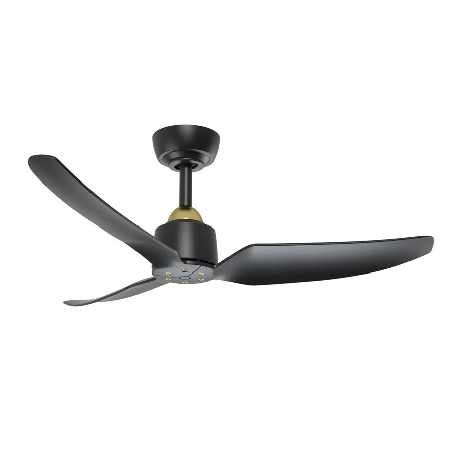 Kuzco Hugo 42" Ceiling Fan, Brushed Gold/Matte Black - CF92942-BG-MB
