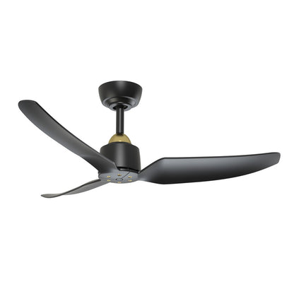 Kuzco Hugo 42" Ceiling Fan, Brushed Gold/Matte Black - CF92942-BG-MB