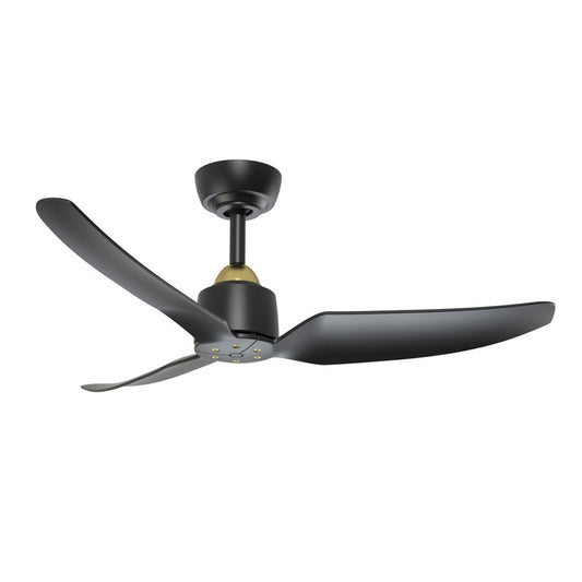 Haus Appeal Alden 42in 3-Blade Ceiling Fan | Modern Brushed Gold and Matte Black Aluminum | Living Room & Covered Patio | Model CF92942-BG-MB