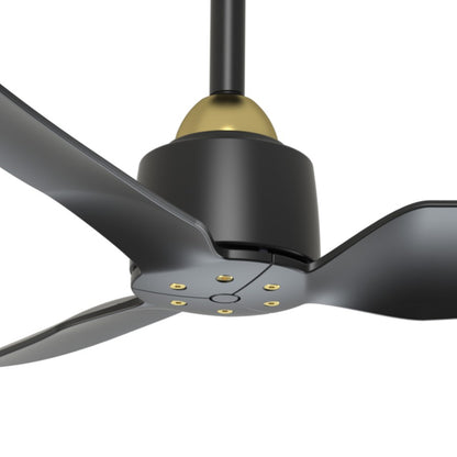 Kuzco Hugo 42" Ceiling Fan, Brushed Gold/Matte Black