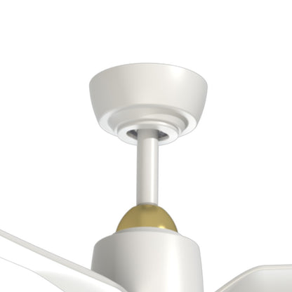 Kuzco Hugo 52" Ceiling Fan, Brushed Gold/Matte White