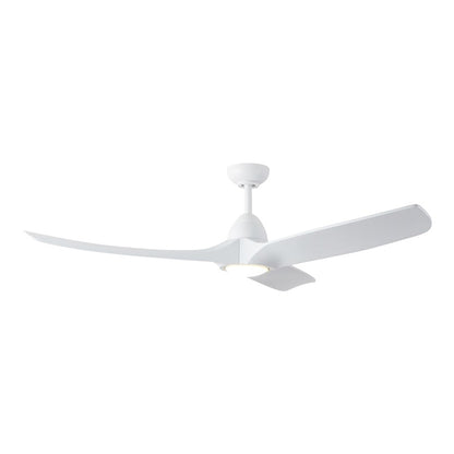 Haus Appeal Langley 60in LED Ceiling Fan | White Steel and Wood Blades | Living Room & Covered Patio | 60 x 60 x 15 in | Model CF97860-WH-5CCT