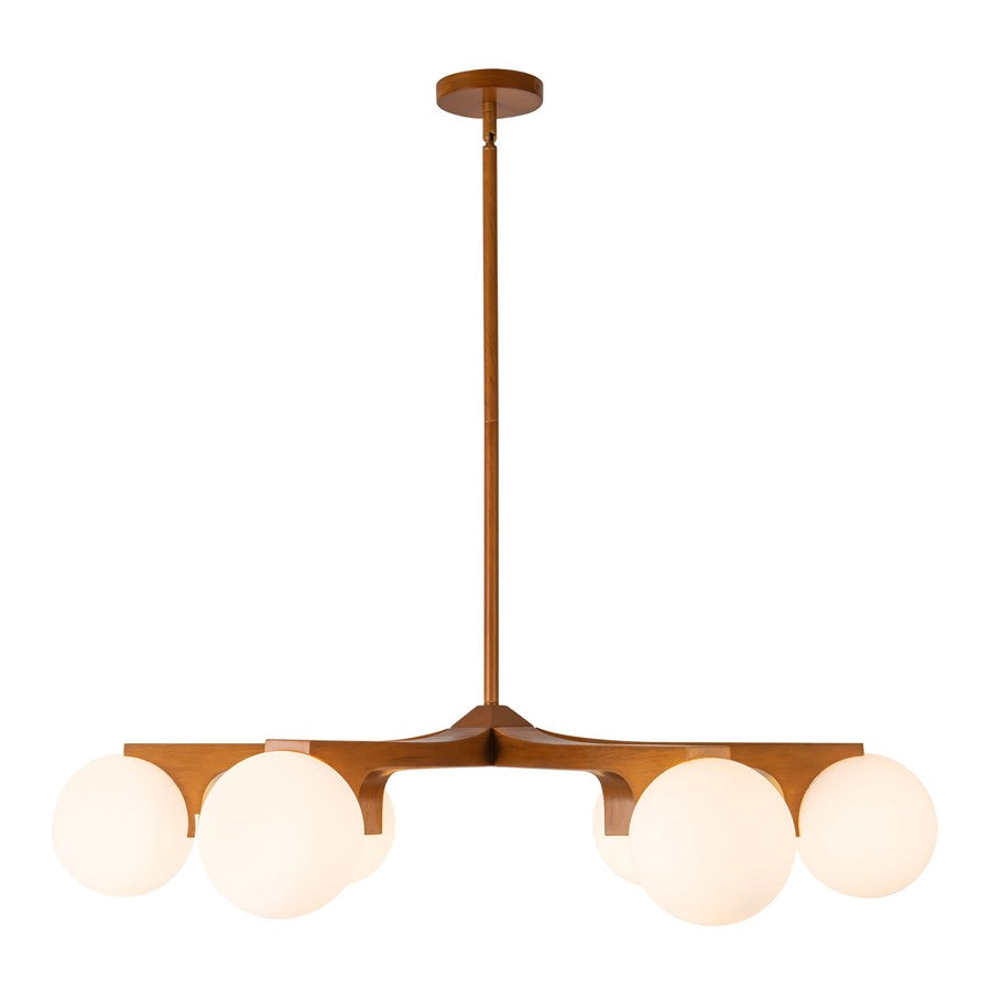 Kuzco Briar 37" Brown Chandelier, Teak