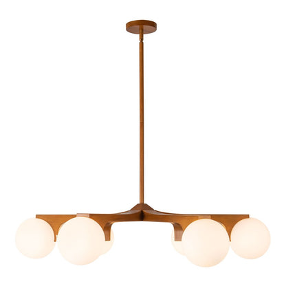 Kuzco Briar 37" Brown Chandelier, Teak