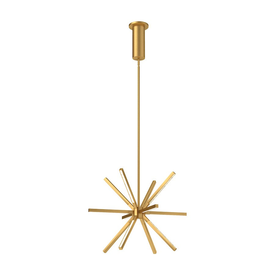 Kuzco Sirius Minor 20" LED Chandelier, Gold/White Acrylic Diffuser - CH14220-BG