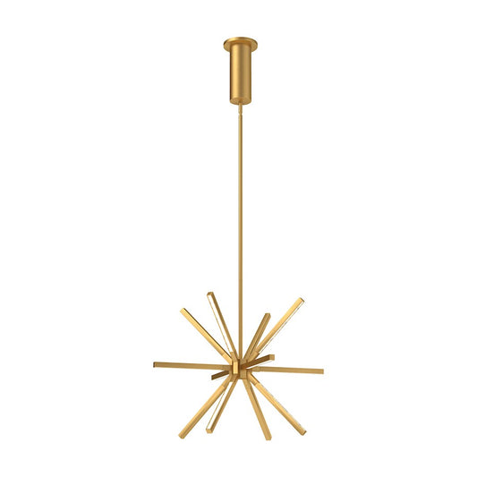 Kuzco Sirius Minor 20" LED Chandelier, Gold/White Acrylic Diffuser - CH14220-BG