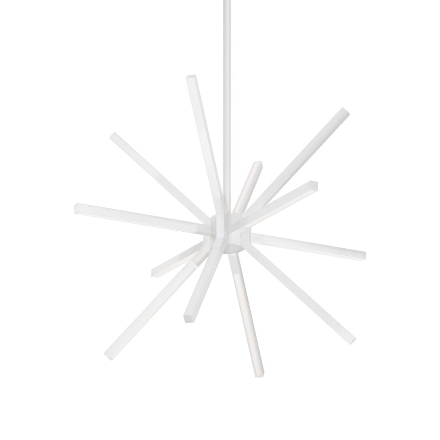 Kuzco Sirius Minor 32" LED Chandelier, Gold/White Acrylic Diffuser - CH14232-BG