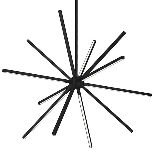 Kuzco Sirius Minor 32" LED Chandelier, Black/White Acrylic Diffuser - CH14232-BK