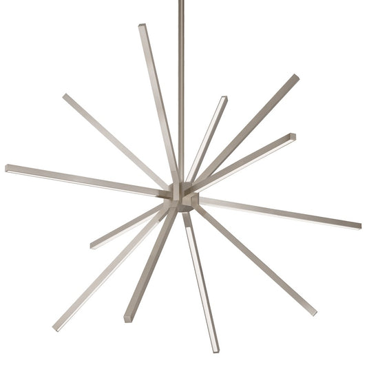 Kuzco Sirius Minor 32" LED Chandelier, Nickel/White Acrylic - CH14232-BN