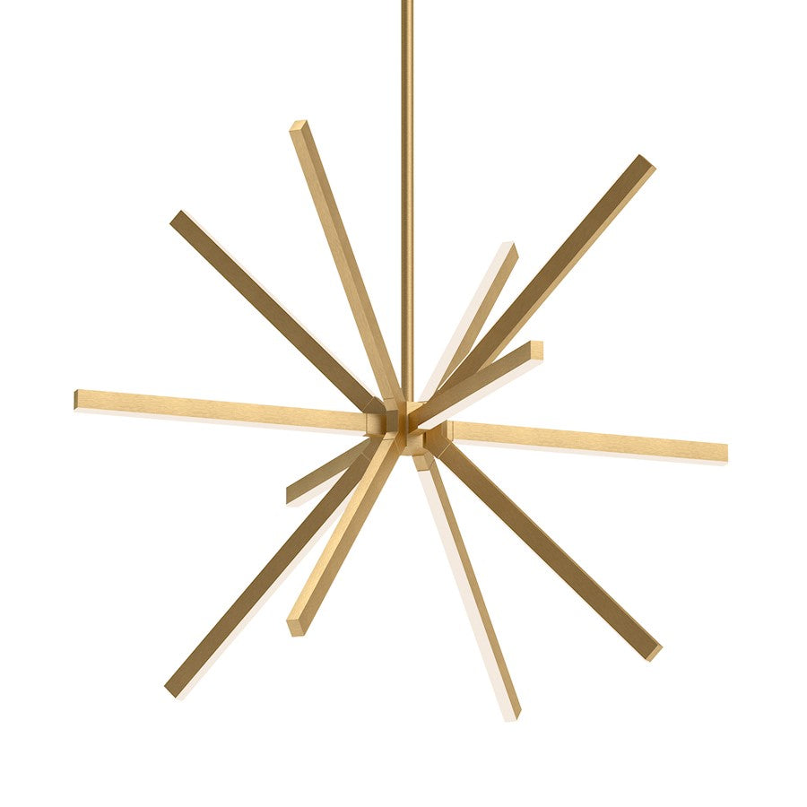 Kuzco Sirius 48" LED Chandelier, Gold/White Acrylic Diffuser - CH14348-BG