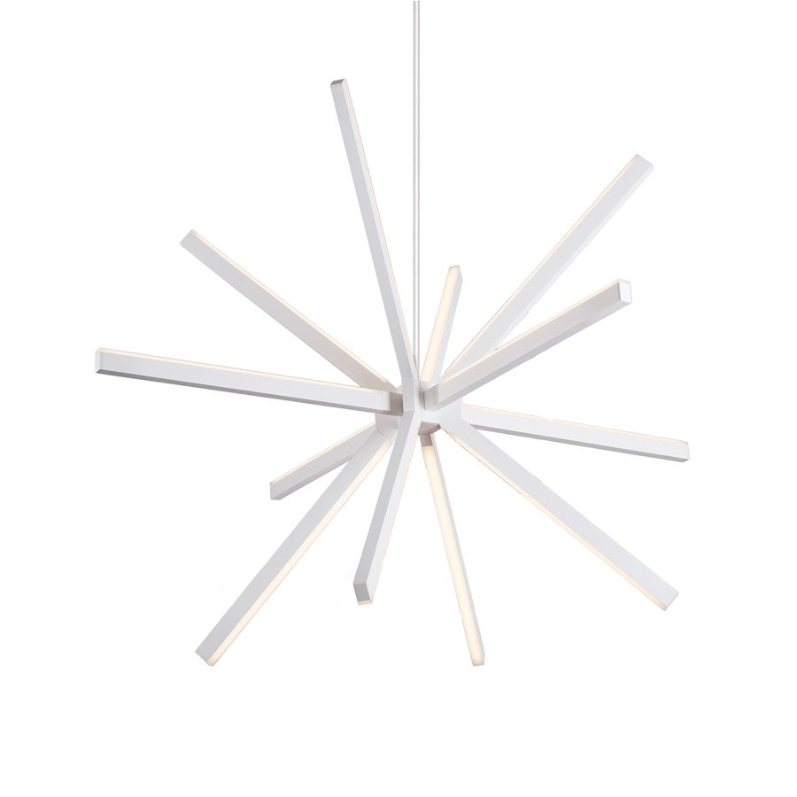 Kuzco Sirius 48" LED Chandelier, White/White Acrylic Diffuser - CH14348-WH