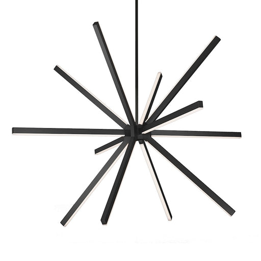 Kuzco Sirius 56" LED Chandelier, Black/White Acrylic Diffuser - CH14356-BK
