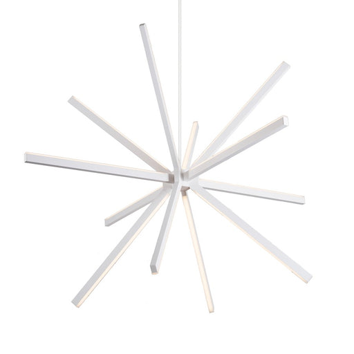 Kuzco Sirius 56" LED Chandelier, White/White Acrylic Diffuser - CH14356-WH