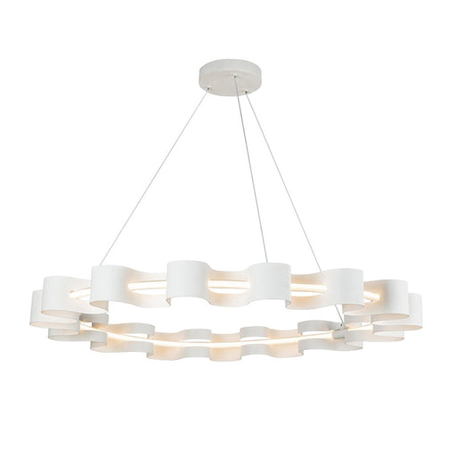 Kuzco Nami 35" LED Chandelier, Antique White/Frosted Acrylic - CH18035-AW