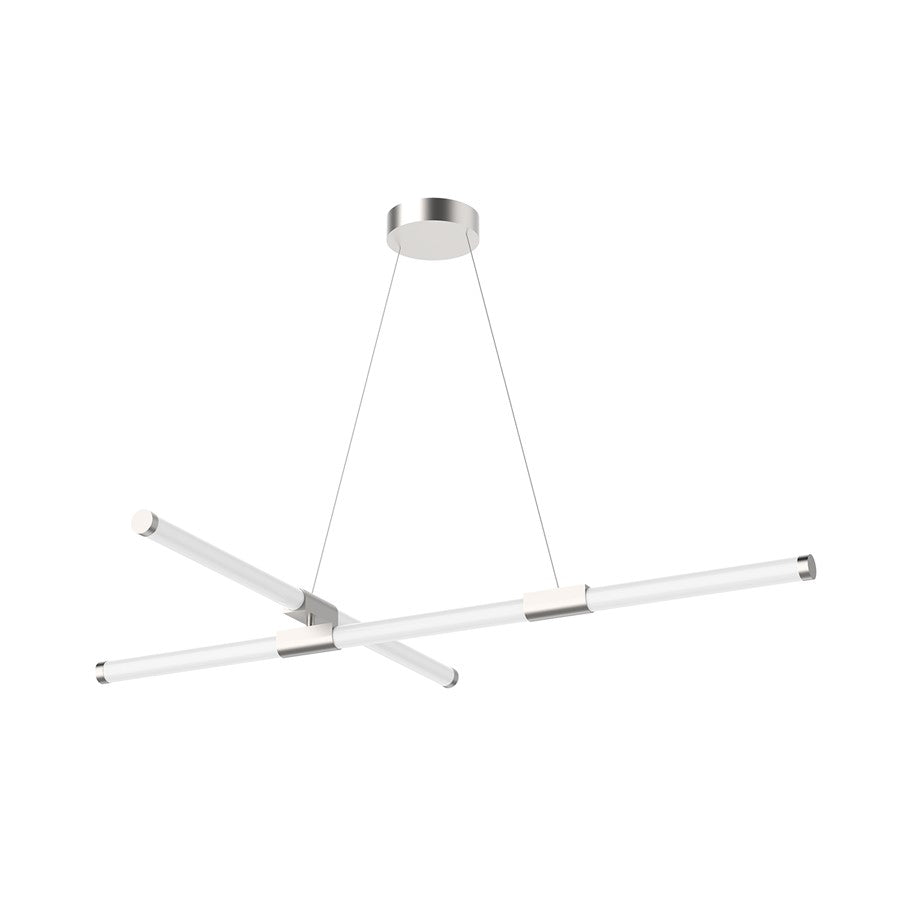 Kuzco Akari 48" LED Chandelier, Brushed Nickel - CH18548-BN-UNV-010