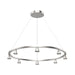Kuzco Dune 33" LED Chandelier, Nickel/Metalized PC Reflector/Clear - CH19933-BN