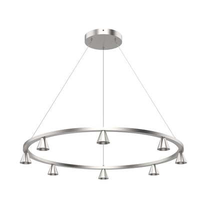 Kuzco Dune 33" LED Chandelier, Brushed Nickel