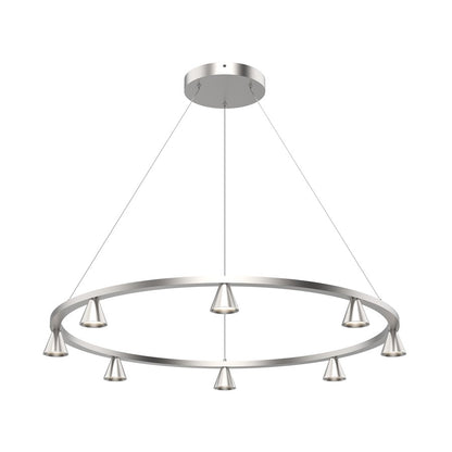 Kuzco Dune 33" LED Chandelier, Brushed Nickel