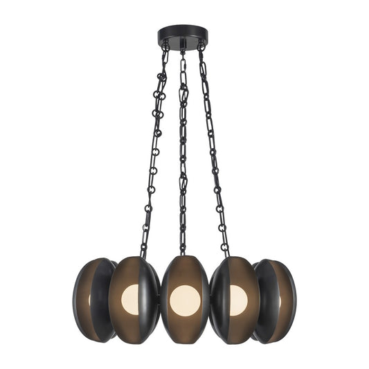 Kuzco Cortez 25" Blk Dim LED Chandelier, Urban Brz - CH305725UB