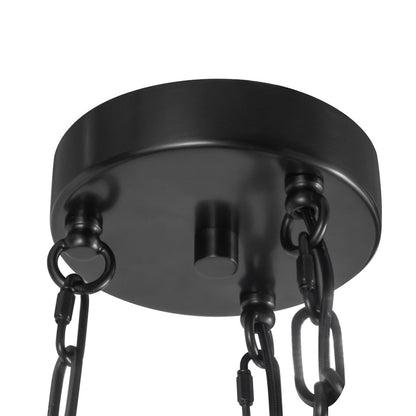 Kuzco Cortez 25" Black Dimmable LED Chandelier, Urban Bronze