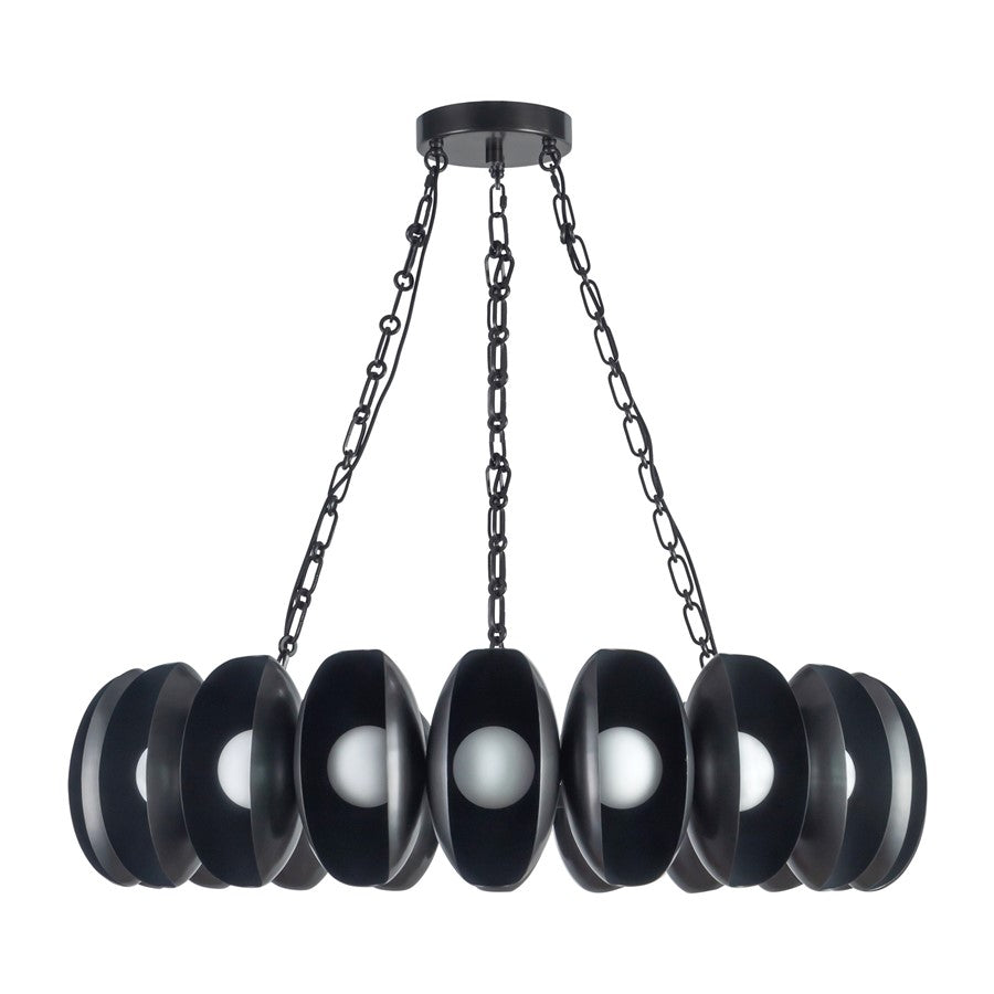 Kuzco Cortez 37" Black Dimmable LED Chandelier, Urban Bronze