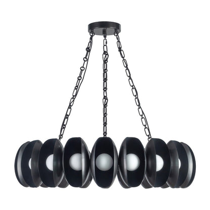Kuzco Cortez 37" Black Dimmable LED Chandelier, Urban Bronze