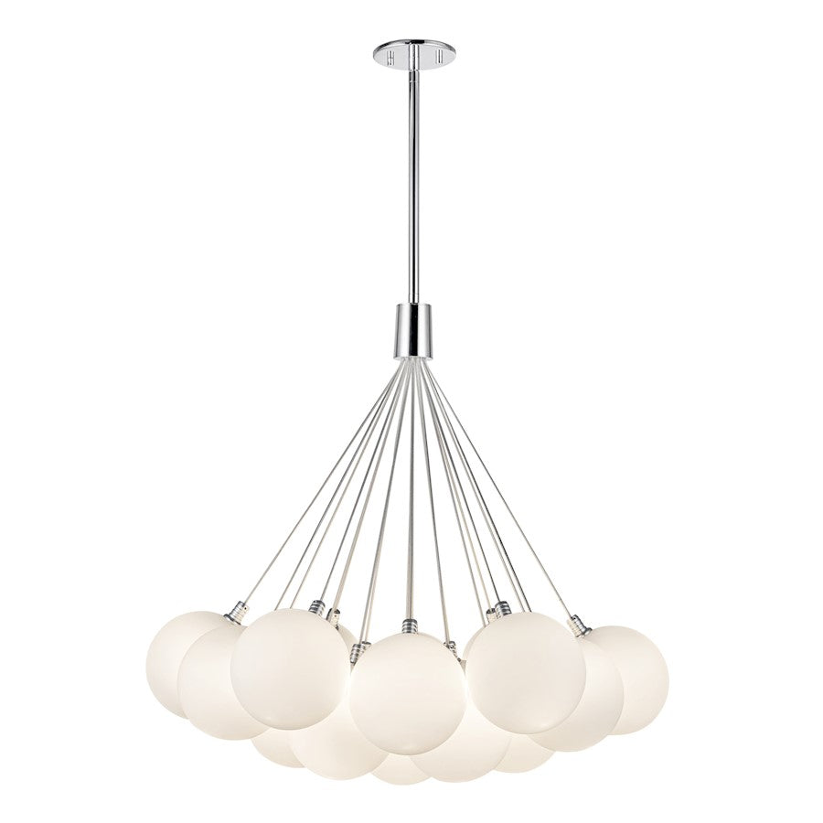 Kuzco Bolla 28" LED Chandelier, Opal/Opal - CH3128-OP